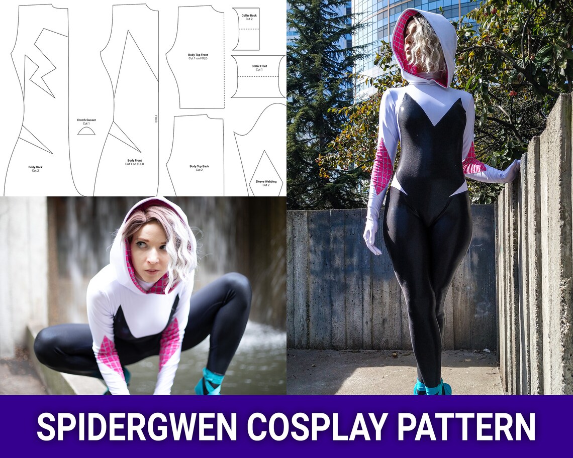 Spidergwen Cosplay Pattern  Into the Spiderverse – RandomTuesday