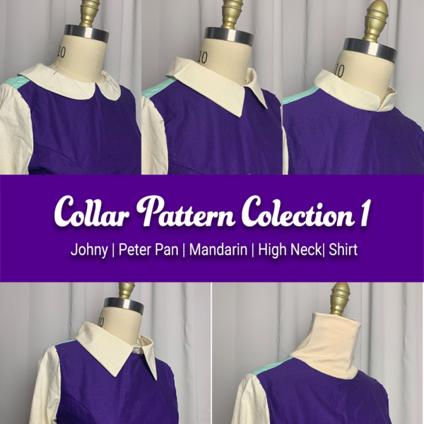 Collar Pattern Collection 1 | Johnny, Peter Pan, Mandarin, High Neck, Shirt