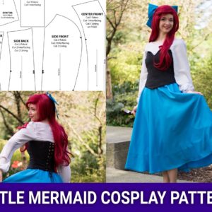 Princess Ariel “Blue Dress” Little Mermaid | Cosplay Pattern