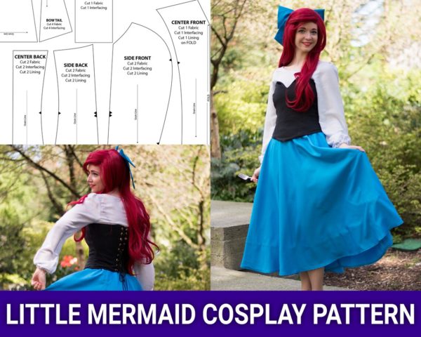 Princess Ariel "Blue Dress" Little Mermaid | Cosplay Pattern