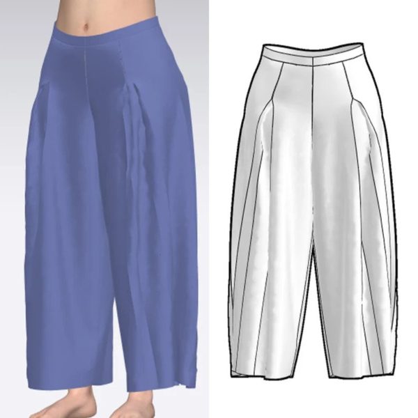 Pants Pattern Collection 2 | Culottes, Harem, Leggings, Palazzo, Pegged, Sweat Pants - Image 3