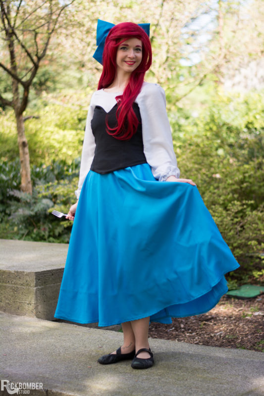 Princess Ariel - The Little Mermaid blue dress cosplay